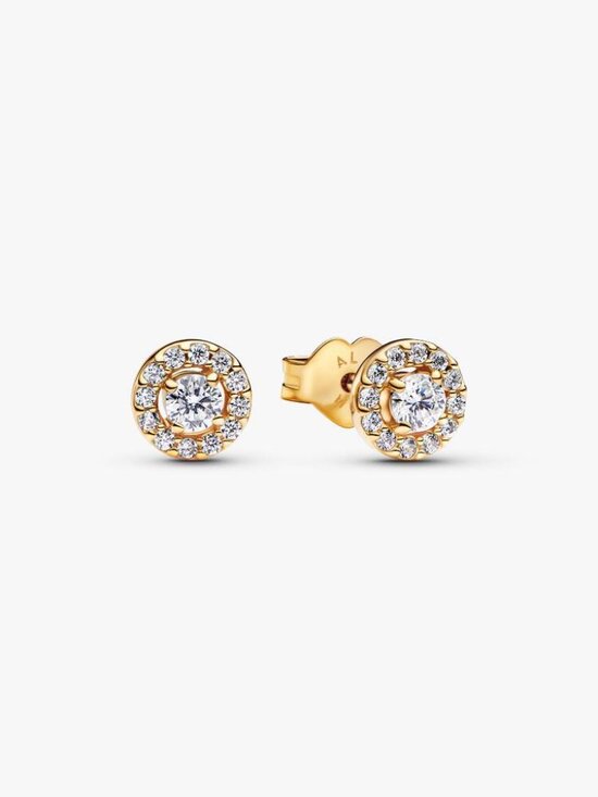 Pandora Jewelry - Pandora Round Pav�� Halo Stud Earrings